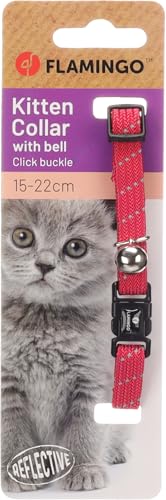 Gatto Collare Gattino Elza Rosso Corallo 15-22cm 10mm