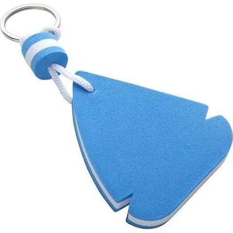 Identity-Plus Blue Yacht Shaped Floating Keyring Cover