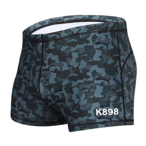Image of Men's Square Leg Swimming Jammer Shorts UPF50+,Men Swimsuit Swim Jammers Fabric Shape Retention