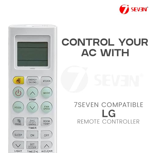 Image of 7SEVEN Compatible with Lg Ac Remote Original AKB73975615 Model 36A Suitable for Lg Mosquito Button Air Conditioner and Make Sure Replicate Genuine Remote Exactly