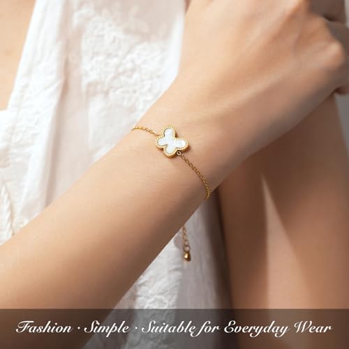 Dainty Butterfly Bracelet, Sister/Best Friend/Bestie/Granddaughter/Daughter/Niece Gift, Birthday & Christmas Friendship Gift for Women & Teen Girls3
