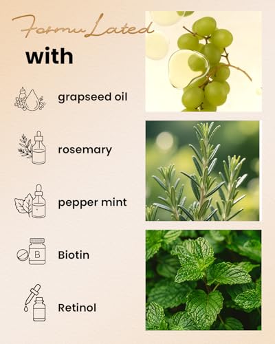 Sahha Hair Growth Oil with Rosemary, Mint & Retinol, 4 fl oz — view 3