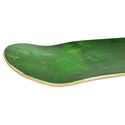 Cal 7 Blank Maple Skateboard Decks (Bundle of 10) (8.25 Inch, Green)