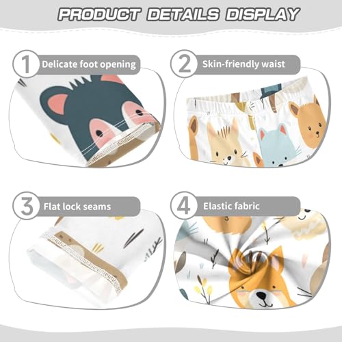 Toddler Girls Leggings Printed Yoga Pants Leggings Animals Lion One for Kids3