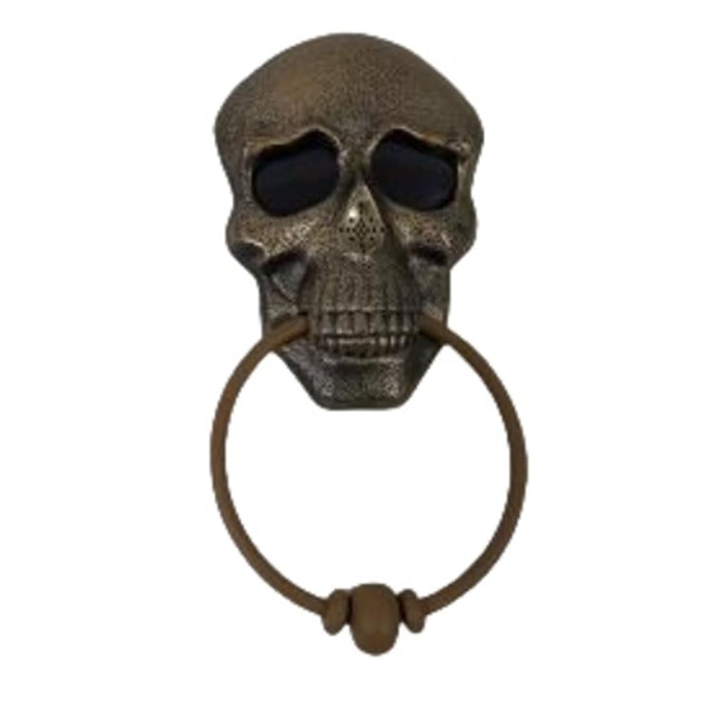 Jrpzcv Light Halloween Door Bell Skull Haunted Doorbell With Sound -Up Eyeball Scary Halloween Props For Front Door A