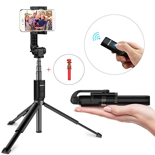 Mituyo, Extended Version-Bluetooth Selfie Stick Tripod Monopod with Wireless Remote Shutter Compatible