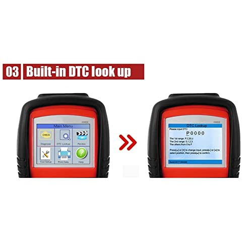 Escáner OBD2 KW830 y Lector de Códigos de Fallo para Diagnóstico de Batería de Coche 7
