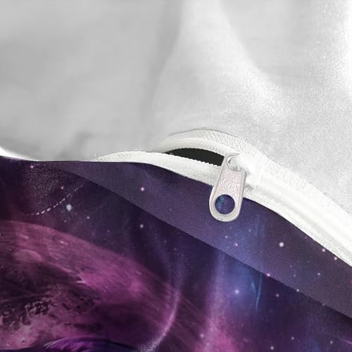 Housse de couette corbeau 3D en microfibre cosmique lit super king - 8