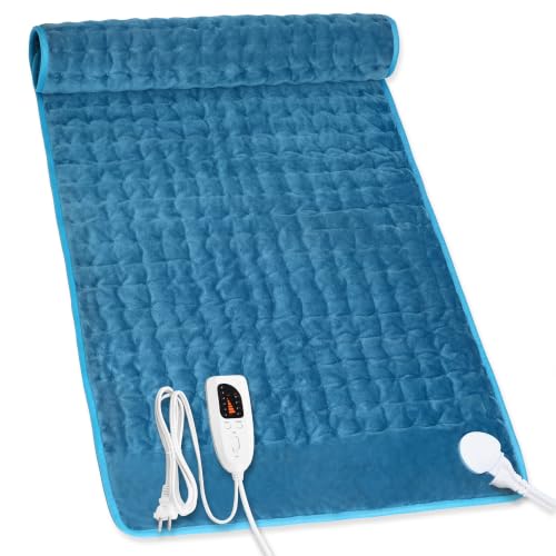 Image of Heating Pad,Electric Heating Pads,Heating Pad for Back,Blue,40x20 Inch