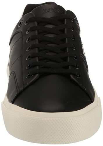 Image of BOSS Men's Aiden Logo Block Leather Low Top Sneakers