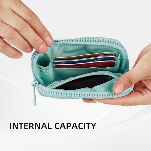 Image of The Iris Wallet Zipper Mini Coin Purse Keychain ID Holder Wallet