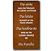 Produktbild Rostikal Spruchtafel Familie 30x15 cm - Edelrost Metall Gartenschilder zum Hängen - Ideale Gartendeko Geschenk als robuste und wetterfeste Garten Rost Deko