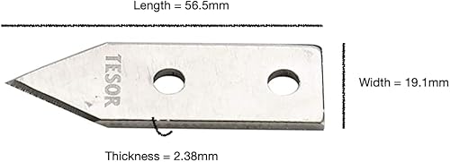 Miniatura 4 de Cuchilla de repuesto para abrelatas comercial compatible con el abrelatas Edlund #1 (paquete de 2)
