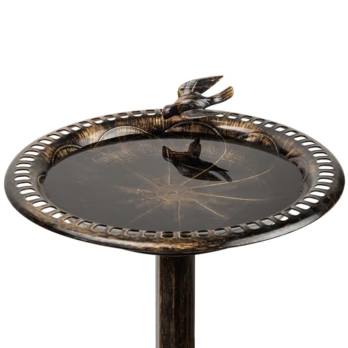 Alpine Corporation TEC294BZ Birdbath Bronze W/Bird Decoration thumb #7