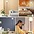Floor Lamp for Living Room with 3 Color Temperatures, Standing Lamp with White Opal Glass Lampshade, Modern Tall Lamp with Foot Switch, Pole Lamp for Office Bedroom Dining Room, 9W LED Bulb Included