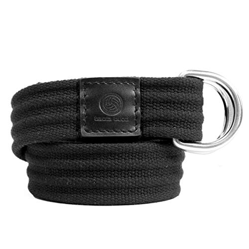 Men's Canvas Belt Military Belts Double Dring Buckle Casual Webbing Belt3