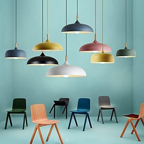 Lampe suspendue moderne bleue pour illuminer la table à manger