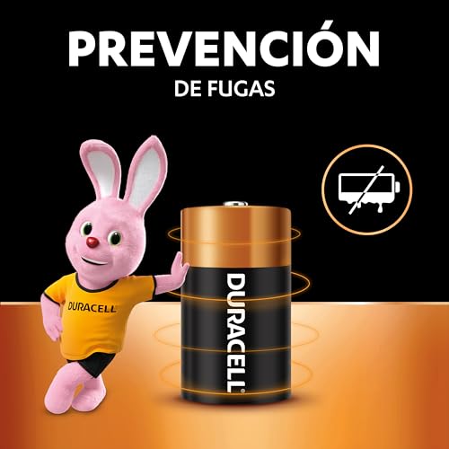 Pilas tamaño C 6 pilas tamaño c marca Duracell (3)