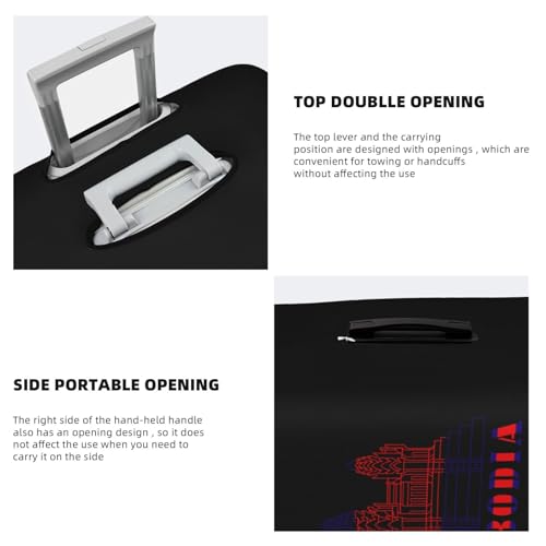 Travel Luggage Cover Cambodia Buddha Palace 4 Fashion Washable Baggage Suitcase Protector Fit For Luggage Small4