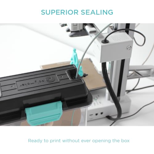 polymaker 3d printing filament storage box - polydryer box for continuous filament sealing and protection 3d printer filament holder compatible with pa nylon pla pvb petg abs tpu 175mm 285mm