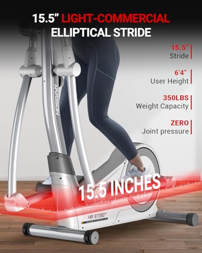 Image of HARISON Elliptical Machine for Home 350 LBS Capacity, Magnetic Elliptical Exercise Machine with 16-Level Resistance Control, Elliptical Trainer