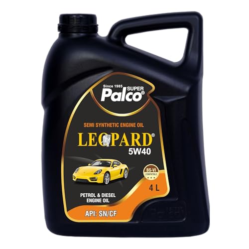 Image of PALCO LEOPARD 5W40 Engine Oil for Car 4 Ltr | Engine Oil for Petrol & Diesel Cars