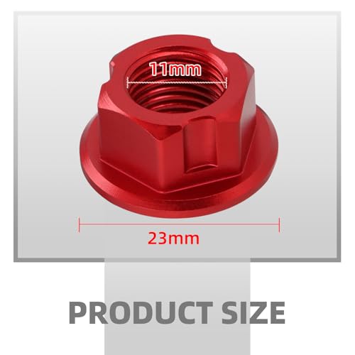 Image of M12x1.25 Rear Fork Axle Nut for Surron Light Bee X Eride Pro,Wheel Axel Screws for Electiec Dirt Bike Sur Ron LBX /E Ride Pro S SS SR /X260 - Blue(Just for KKE Fork DNM Fork)