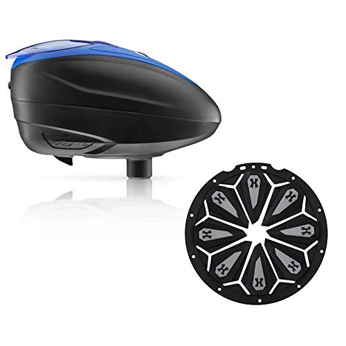 Dye LT-R Electronic Paintball Loader - Blue with HK Army Epic Speed Feed (Blue with Stealth Epic Speed Feed)