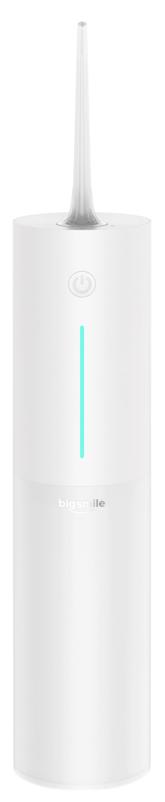 Irrigador bucal dental portátil inalámbrico recargable de viaje IPX7, máquina de hilo dental eléctrica imprescindible para frenos, puentes (blanco)