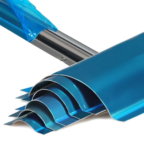 Canaleta para cables de acero inoxidable, protectora contra animales, para suelo y pared, color plateado, 2 piezas, ancho interno 23 mm miniatura 1