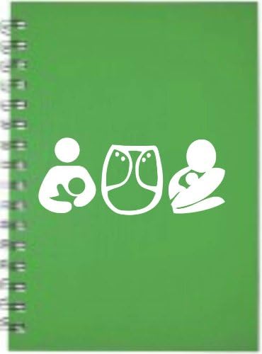 Breastfeeding Cloth Diapers & Baby Wearing 4" Die Cut White Vinyl Decal Sticker for Car Automobile Window Bumper Truck Laptop Ipad Notebook Computer Skateboard Motorcycle