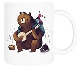 300 Milliliter Groß Musiker Keramiktasse, Weiß, Klassische Tasse