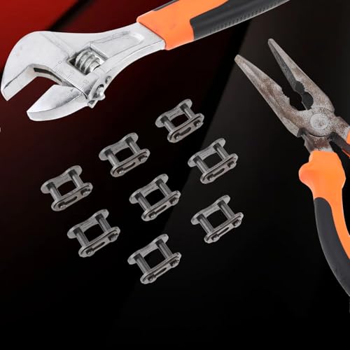 Image of 8 Pcs 420 Chain Master Roller Connector Links Chain Master Link Motorcycle Pocket Bike Chain Cross Master Link Connector Replacement Dirt Bike Motorcycle Parts Mini Bike Go Kart Parts