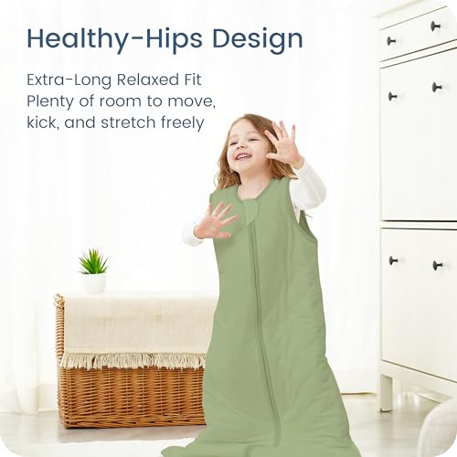 Image of Sleep Sack 0-6 Months 1.0 TOG, Swaddle Transition Sleeping Bag, Premium Baby Wearable Blanket with 2-way Safe Zipper All Season Sleep Sacks