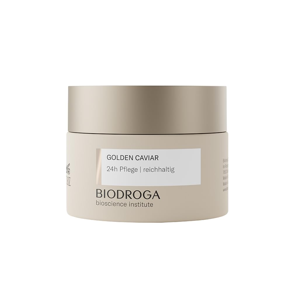 Biodroga Bioscience Institute - Golden Caviar 24h Care Rich 50 ml - Luxurious Skin Care from the Black Forest for Dry and Demanding Skin - Nourishing, Moisturising Skin Care