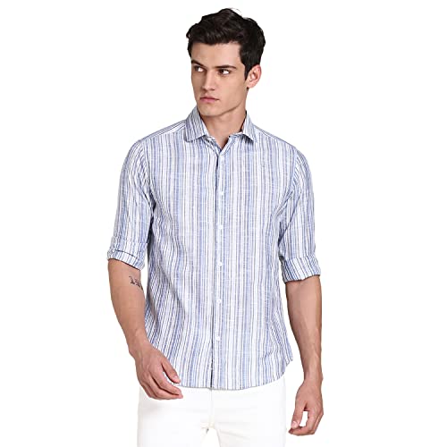 Image of Dennis Lingo Men Cotton Slim Fit Casual Shirt