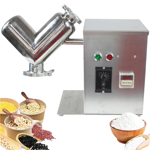BEESOM Batidora Polvo Seco Tipo V 2L,Mezcladora Eléctrica Acero Inoxidable, Máquina Mezcladora Granular para Laboratorio,Alimentos,Especias,Piensos y Fertilizantes,Mezclador Pequeño Experimental BEESOM Batidora Polvo Seco Tipo V 2L,Mezcladora Eléctrica Acero Inoxidable, Máquina Mezcladora Granular para Laboratorio,Alimentos,Especias,Piensos y Fertilizantes,Mezclador Pequeño Experimental