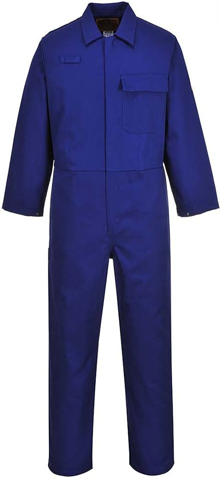PortwestPortwest C030 Flame Retardant Mens Industrial Overall Royal Blue, XL