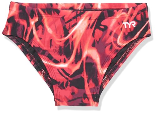 Slip de bain TYR garçon résistant au chlore qui ne se détend pas en bassin