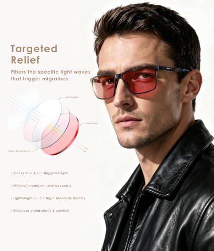 Image of ANYLUV Blue Light Blocking Glasses Men, Al-Mg Metal Computer Gaming