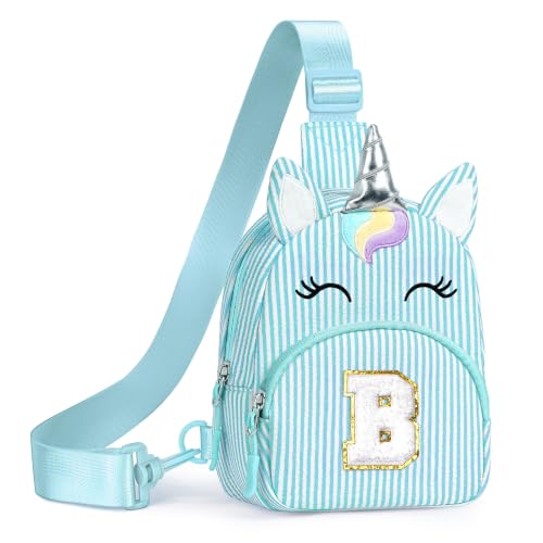 Image of YOOLIFE Birthday Gifts for Girls Kids Unicorn Purse Bag, Light Blue B