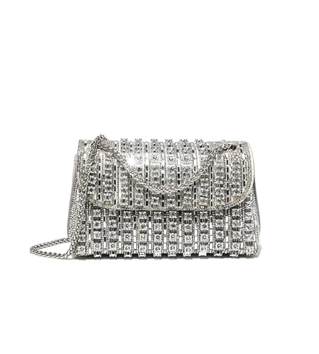 Image of Sweetovo Rhinestone Clutch Purse, Sparkly Evening Bag with Chain for Women