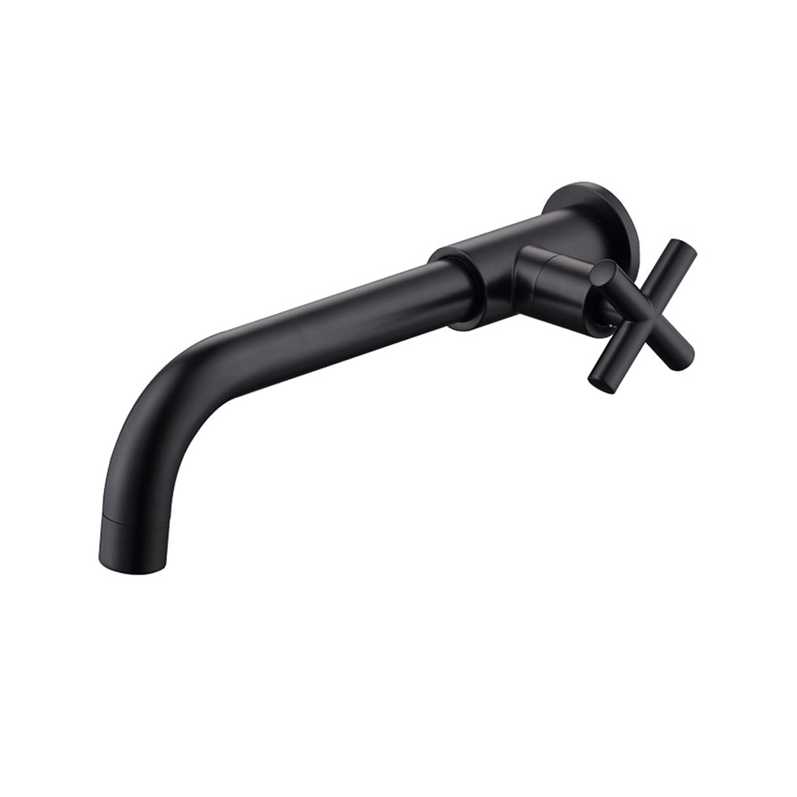 ZQFHSX Kitchen Sink Faucet, Wall Mount Touchless Single Cold Water Basin Faucet for Bathroom Outdoor Garden(2)
