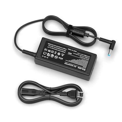 for HP Model 15 Laptop Charger 15-da 15-db 15-dq 15-dy Series: 15-da0xxx, 15-dy1xxx, 15-dy2702dx, 15-dy1043dx, 15-dy1024wm, 15-dy1032wm, 15-db1003dx, 15-dy4013dx Power Supply Cord 45W