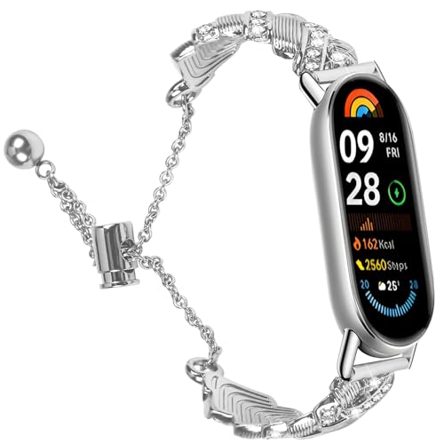 Correa metálica para Xiaomi Mi Band 10/9/8 mujer
