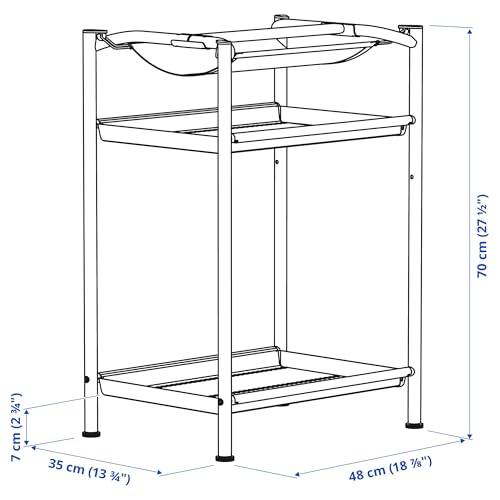 Pied de table avec rangement blanc ProTuning SPÄND individuel pour bureau modulable