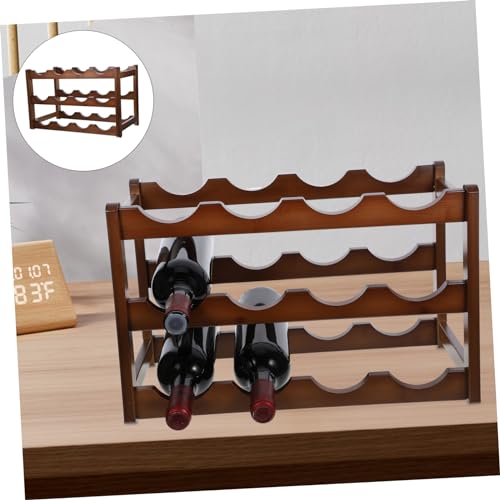 Soporte para botellas de vino en bambú miniatura 3