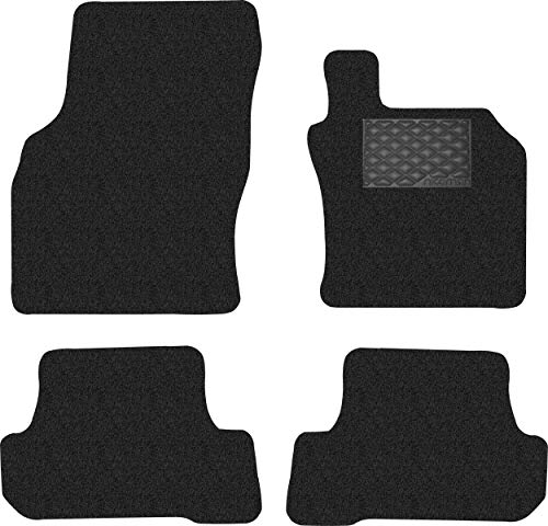 Spaghetti Allwetter-Fußmatten, passgenau, passend für A3/S3/RS3 Cabrio, 4-teilig, Schwarz