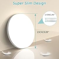 MGEELED Deckenlampe LED Deckenleuchte, 36W 4000K 4300LM IP44 Wasserfest Rund Flach Badlampe Decke Modern Schlicht Lampe Ultra Dünn für Badezimmer Küche Wohnzimmer Keller Schlafzimmer Flur Ø23CM – Ansicht 8