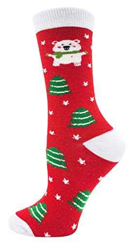 Women's Christmas Socks, 12 Pairs, Holiday Xmas Gift, Novelty Colorful Patterns (12 Pairs Assorted Crew Socks #5) #TOP3